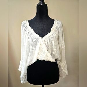 Free People Embroidered Top